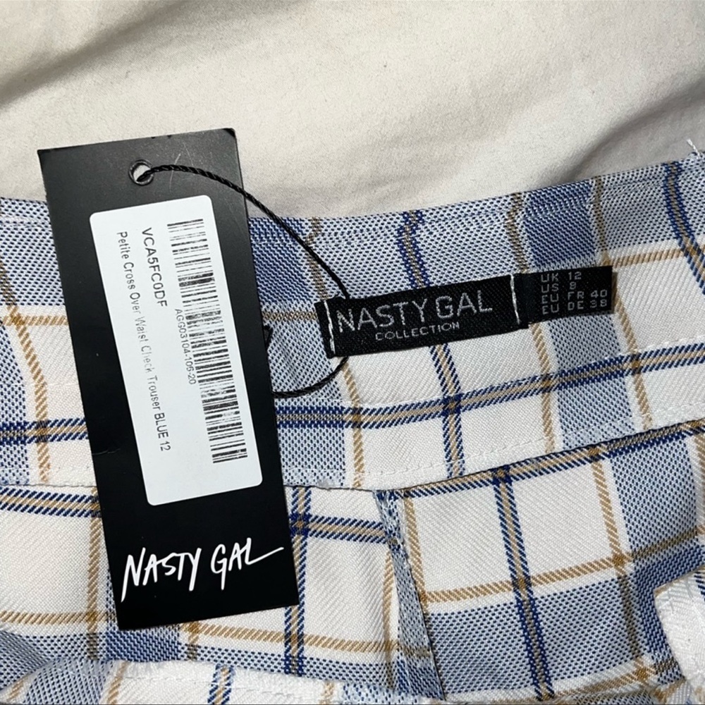 Petite Crossover Waist Check Trouser - Picture 3 of 5